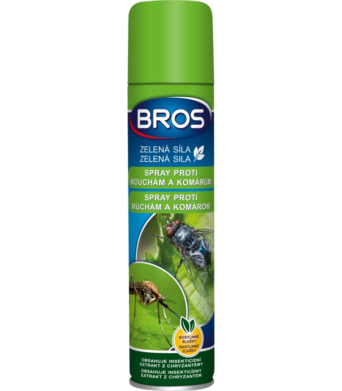 BROS - ZELENÁ SILA spray proti muchám a komárom 300 ml