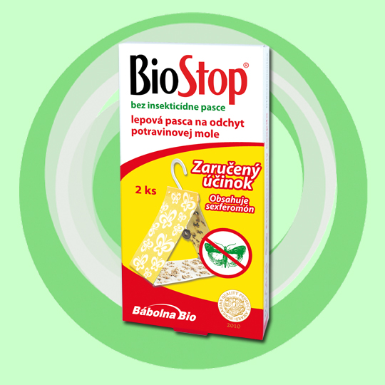 BioStop lep potravinová moľa 2ks/bal