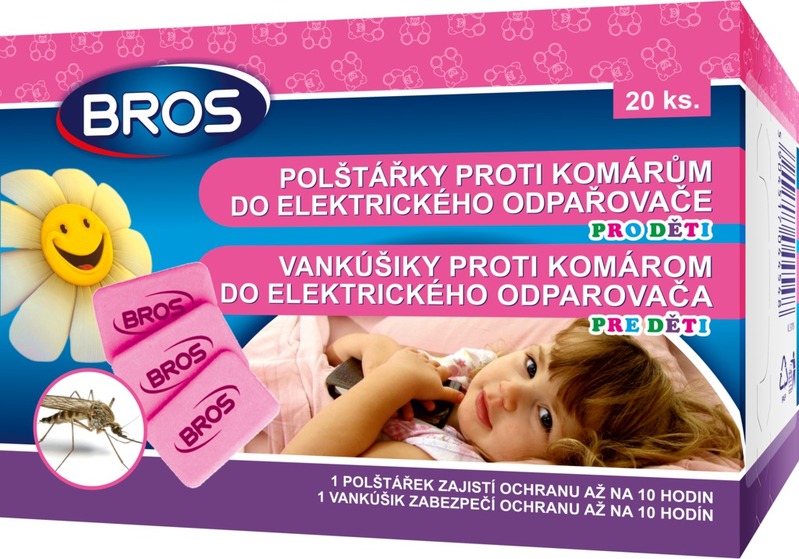 Bros Vankúšiky proti komárom do elektrického odparovača 20 ks