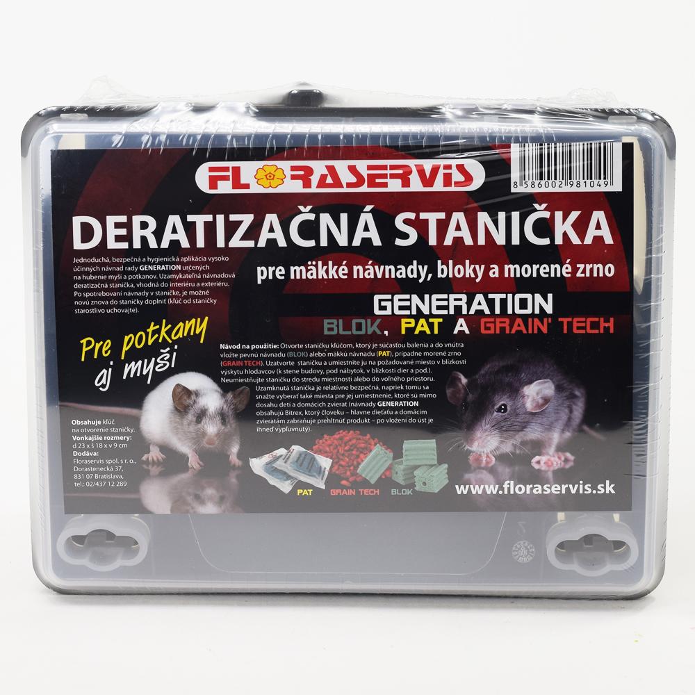 Deratizačná stanička pre potkany Floraservis